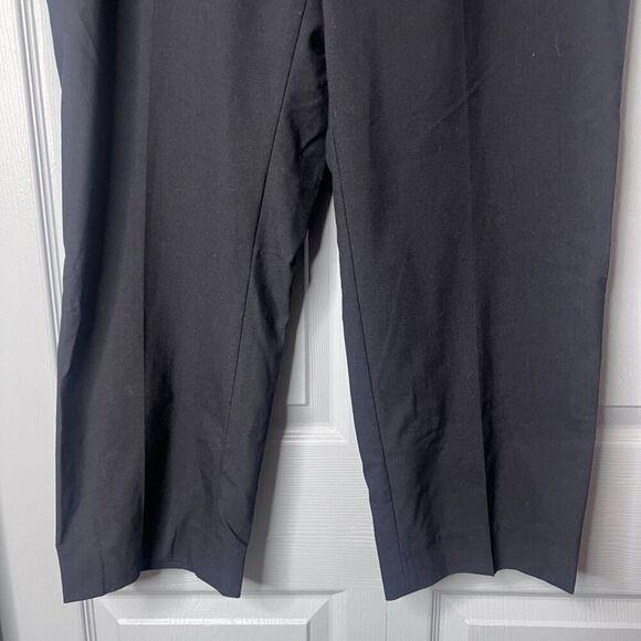 Michael Kors Navy Blue Flat Front Creased Straight Leg Dress Pant Trouser 40/26* - Picture 7 of 10